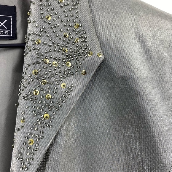 Alex Evenings Beaded Midi Dress Jacket Set Green Size 10 - Picture 4 of 16